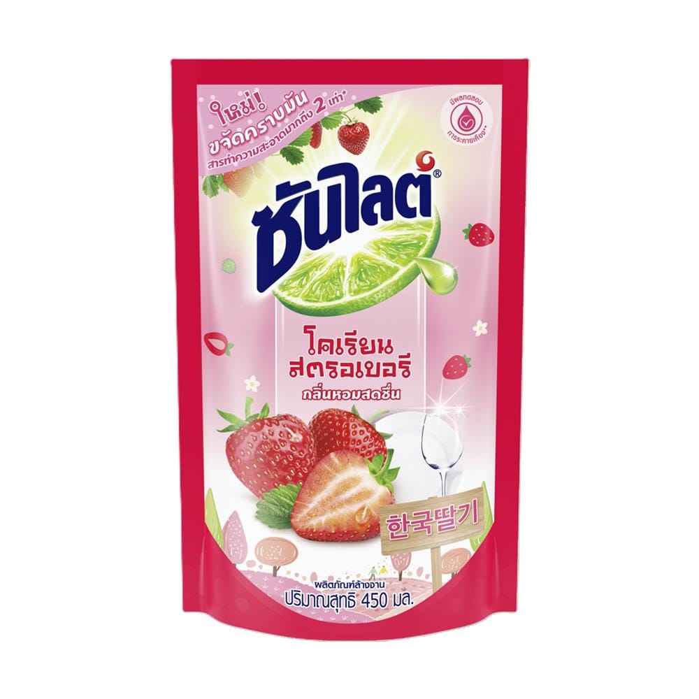 น้ำยาล้างจาน SUNLIGHT 450 มล. KOREAN STRAWBERRY