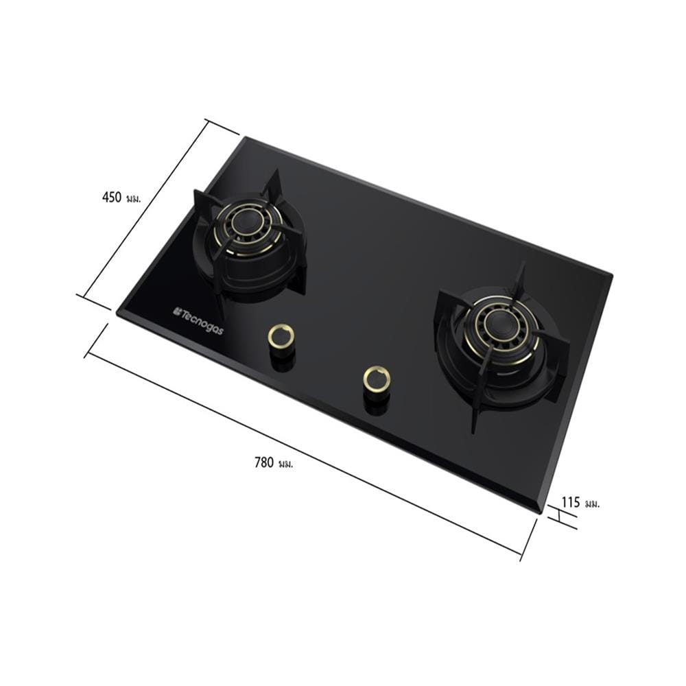 เตาฝังแก๊ส TECNOGAS TEC HB 2078 GB DIRECFRAME 78 ซม.