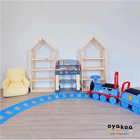 ชั้นวางของโล่งสำหรับเด็ก 4 ชั้น OYAKOO ELLA THE HOUSE 46 ซม. สีไม้_4