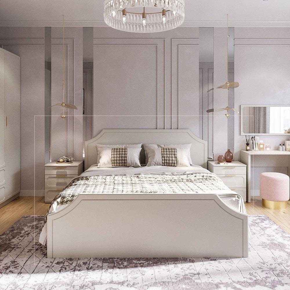 เตียง 5 ฟุต SB FURNITURE QUINN 19228839 สี MAGIC GREY