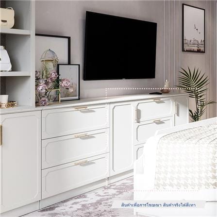 ตู้เตี้ย SB FURNITURE QUINN 19228842 150 ซม. สี MAGIC GREY_5
