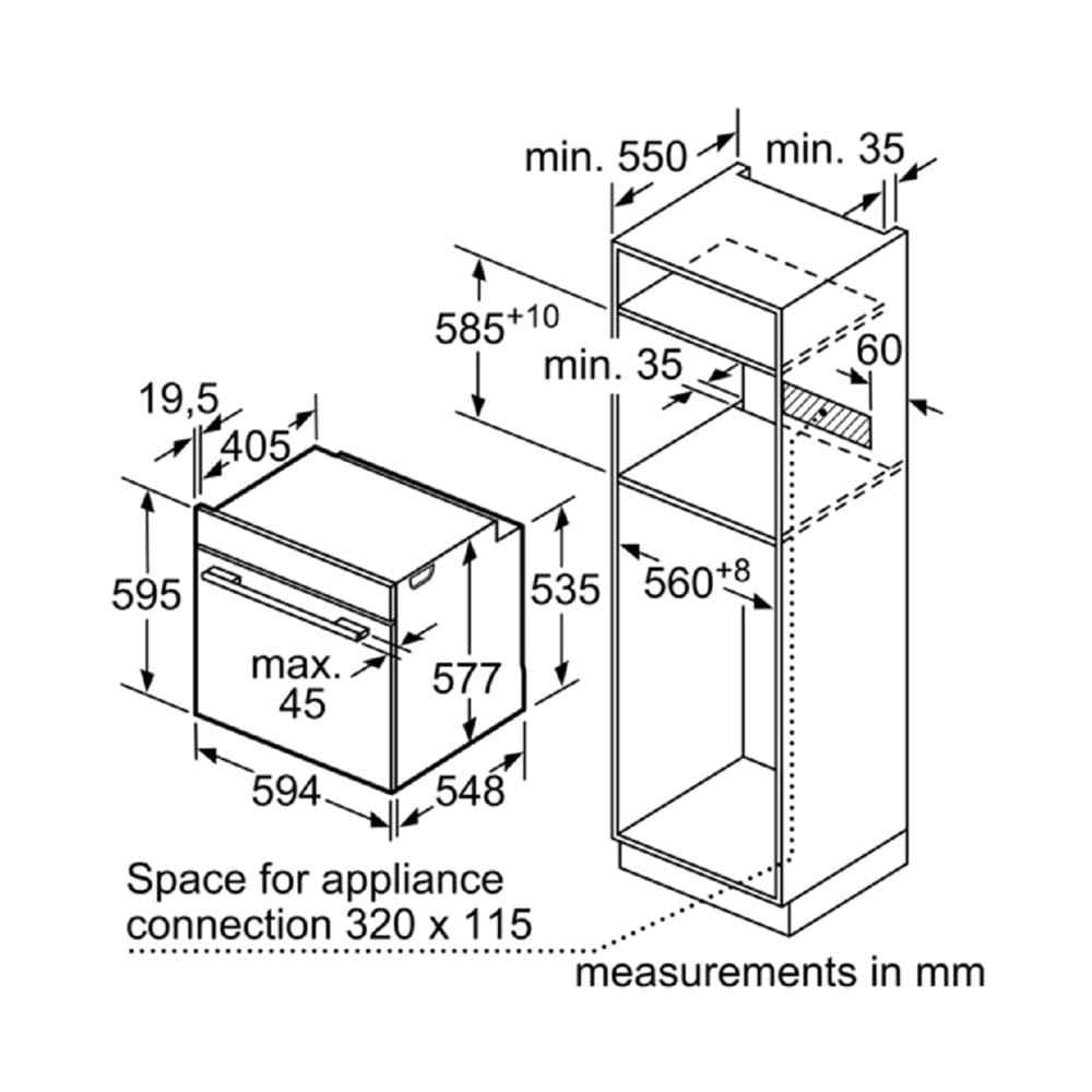 เตาอบฝังดิจิตอล BOSCH HBG7341B1