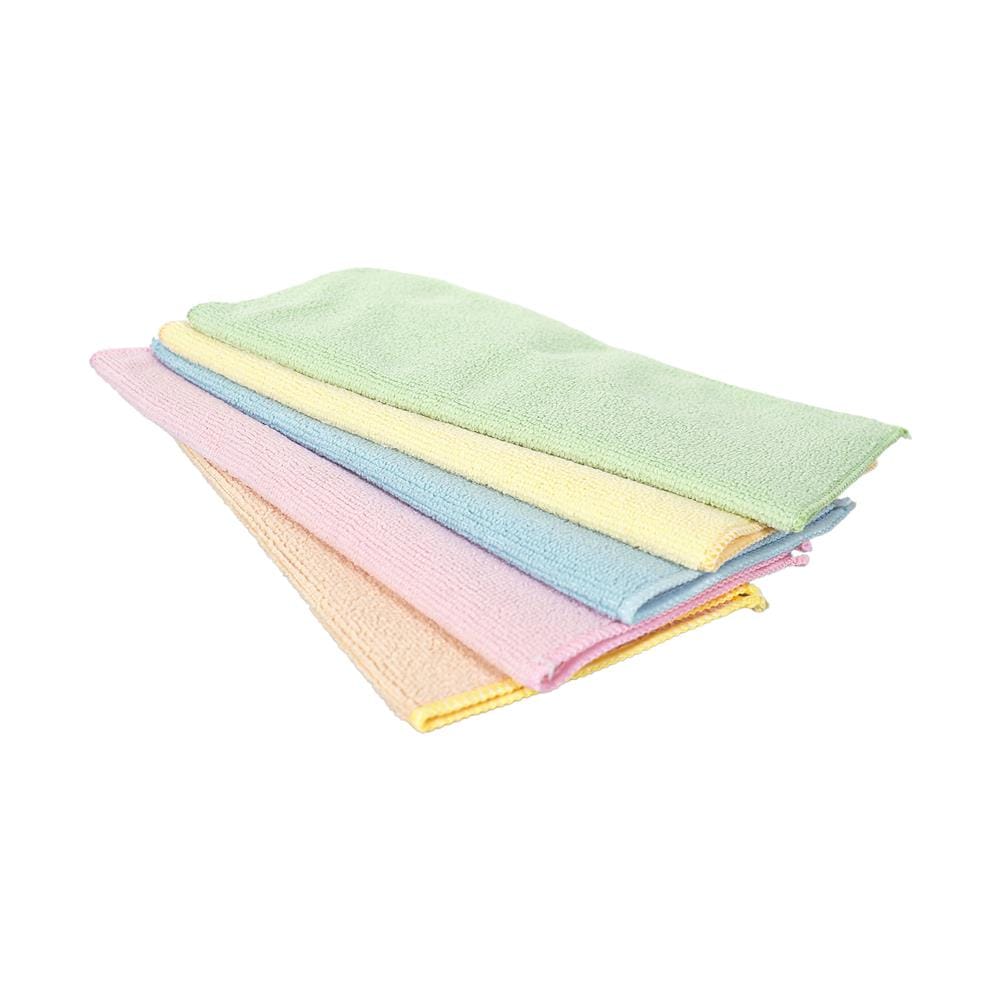 ผ้าไมโครไฟเบอร์ทำความสะอาด ACCO 27x27 ซม. แพ็ก 5 ชิ้น หลากสี