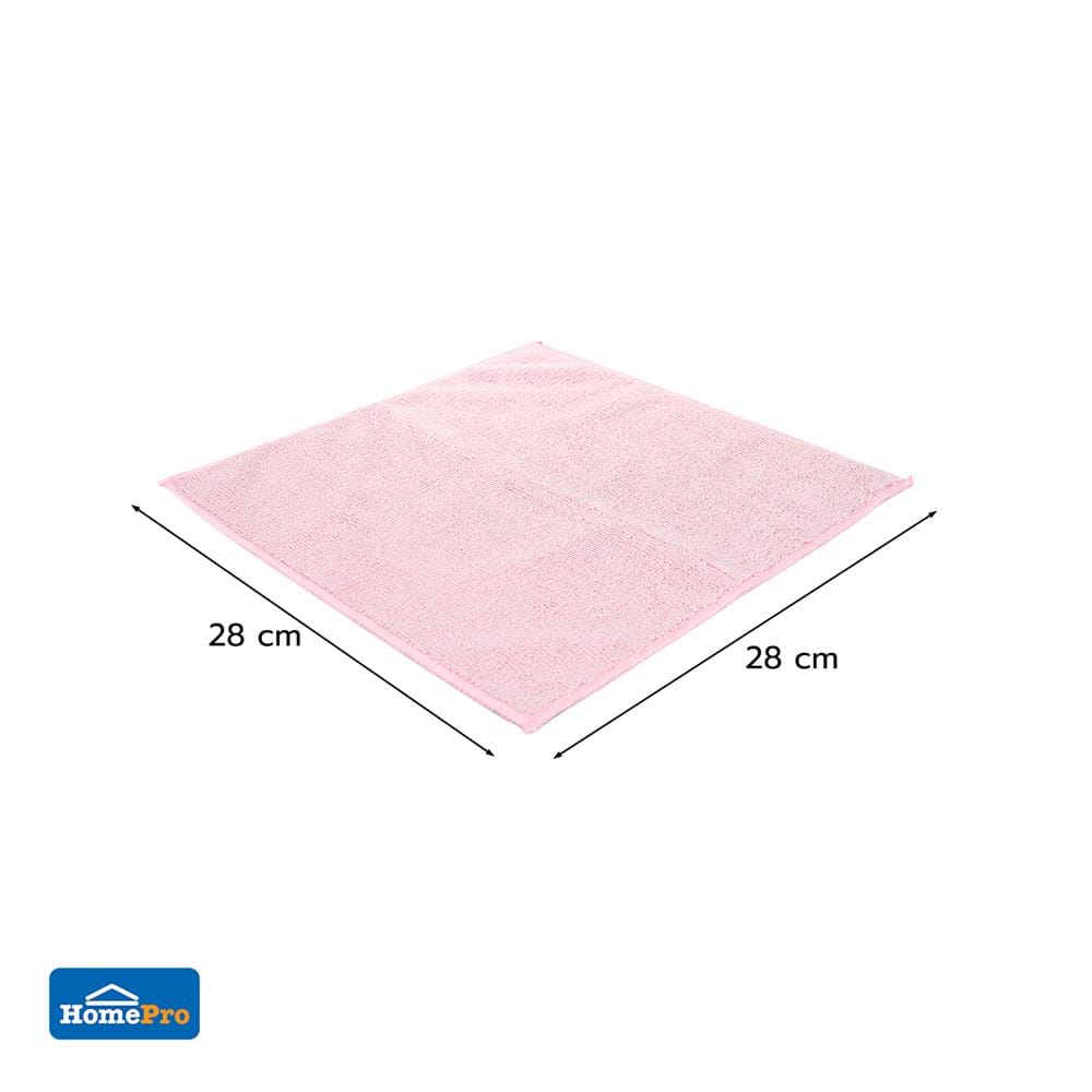 ผ้าไมโครไฟเบอร์ทำความสะอาด ACCO 28x28 ซม. แพ็ก 5 ชิ้น หลากสี