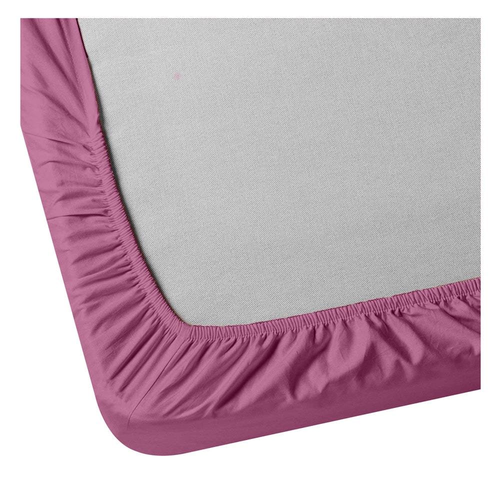 ผ้าปูที่นอน 7 ฟุต BED CLIP MICROTEX สี DARK PINK