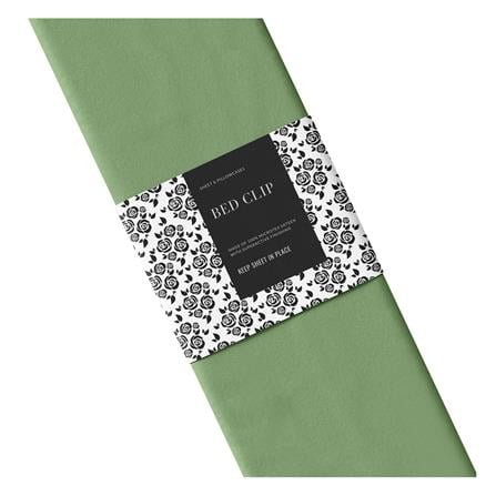 ผ้าปูที่นอน 7 ฟุต BED CLIP MICROTEX สี GREEN_3
