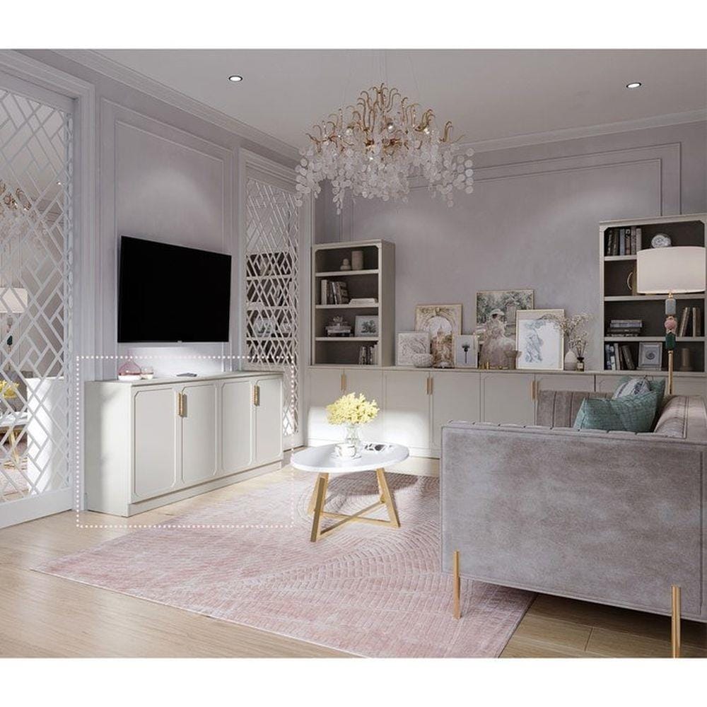 ตู้เตี้ย SB FURNITURE QUINN 19228843 180 ซม. สี MAGIC GREY