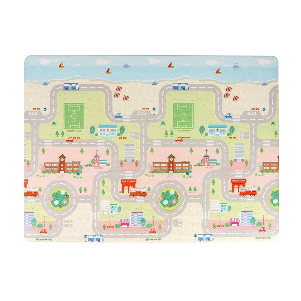 แผ่นอเนกประสงค์ HOME LIVING STYLE ROAD PLAY 135X185 ซม. สีชมพู_1