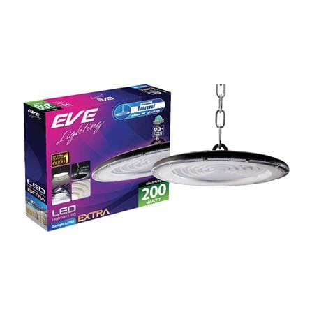 โคมไฮเบย์ LED EVE EXTRA 200 วัตต์ DAYLIGHT สีดำ_3
