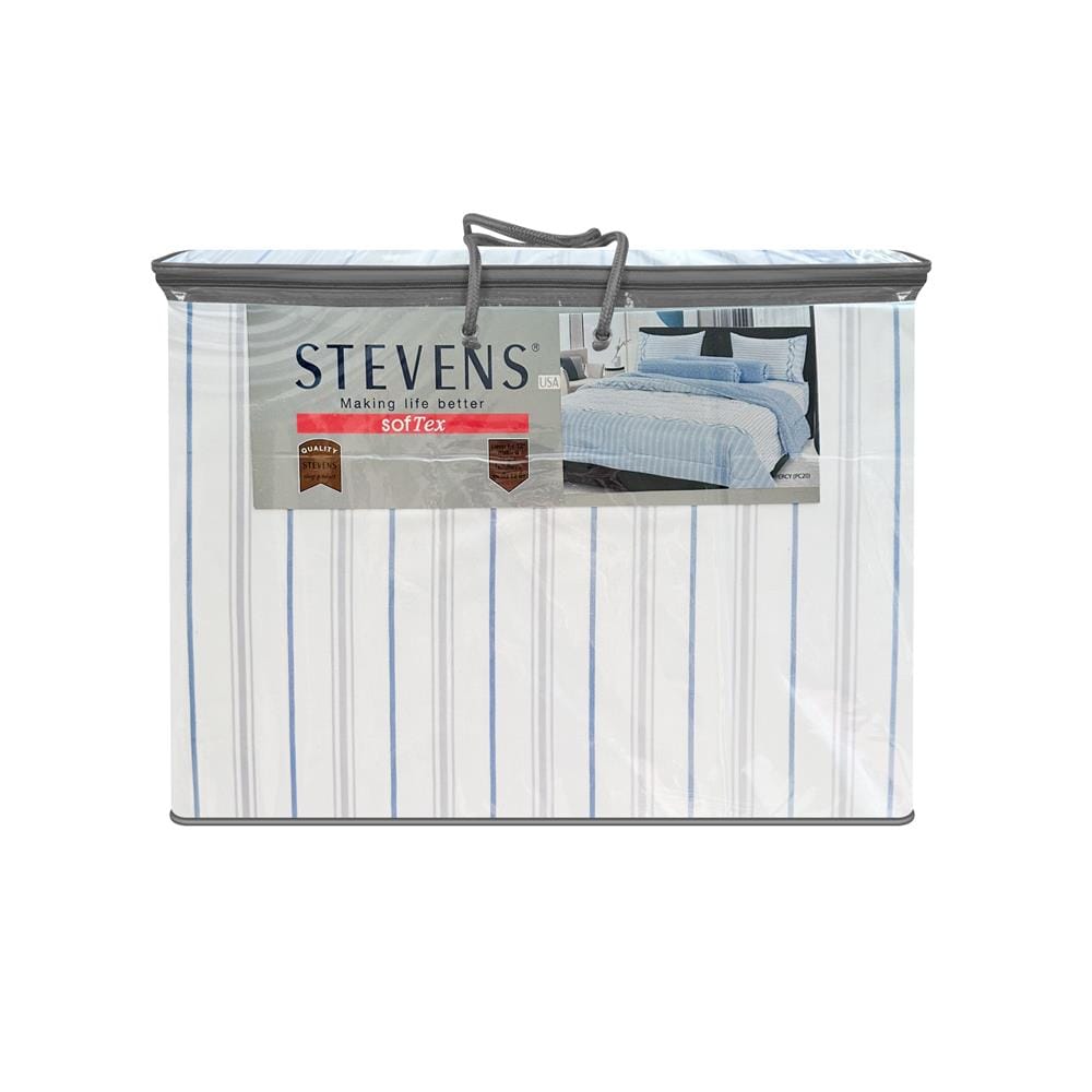 ชุดผ้าปูที่นอน 5 ฟุต 6 ชิ้น STEVENS SOFTEX PC20