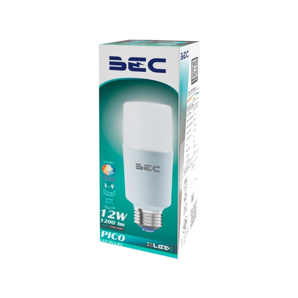 หลอด LED BEC PICO 12 วัตต์ COOL WHITE E27