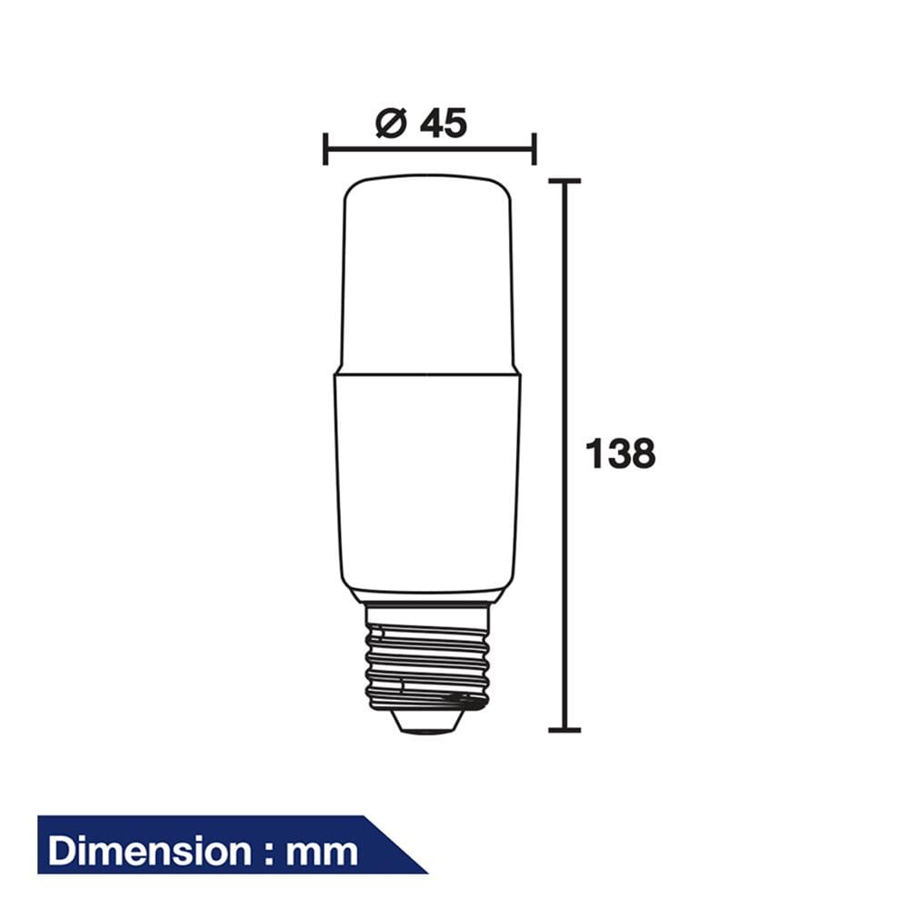 หลอด LED BEC PICO 12 วัตต์ COOL WHITE E27