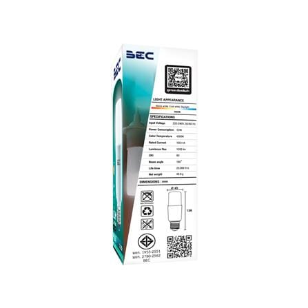หลอด LED BEC PICO 12 วัตต์ COOL WHITE E27_2