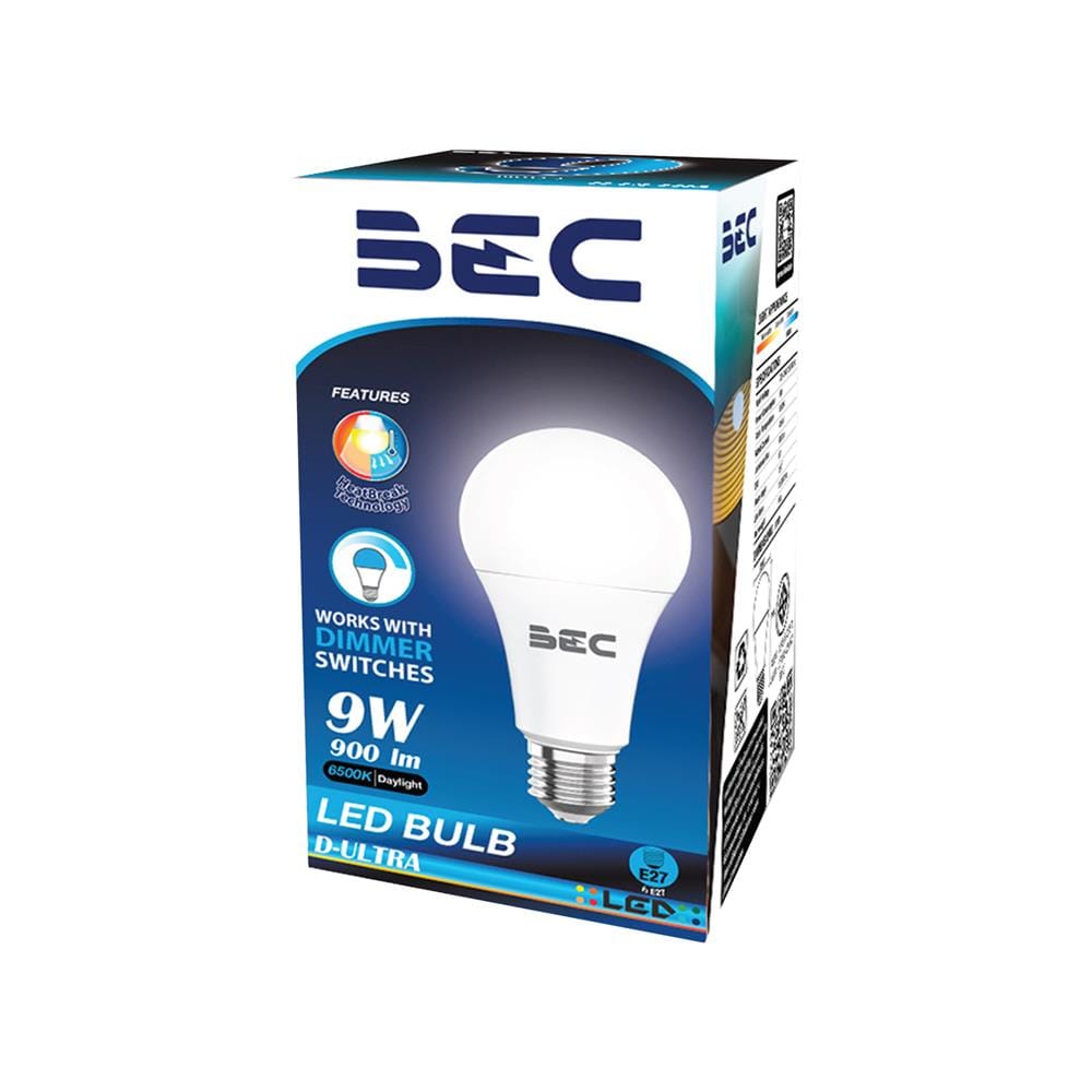 หลอด LED BEC 9 วัตต์ DAYLIGHT E27