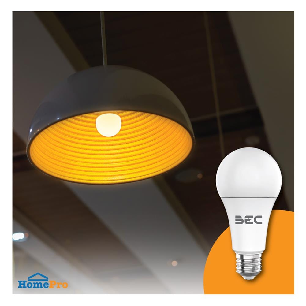 หลอด LED BEC 9 วัตต์ WARM WHITE E27