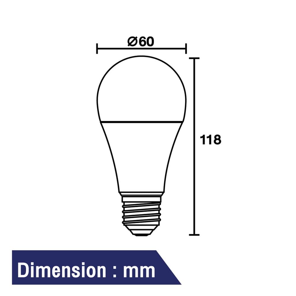 หลอด LED BEC 9 วัตต์ WARM WHITE E27