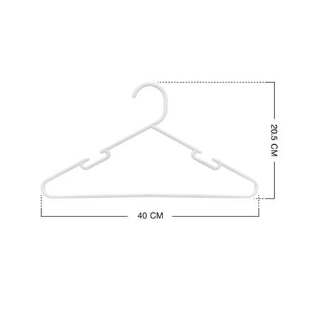 ไม้แขวนเสื้อ PLIM WATSON สีขาว แพ็ก 5 ชิ้น_4