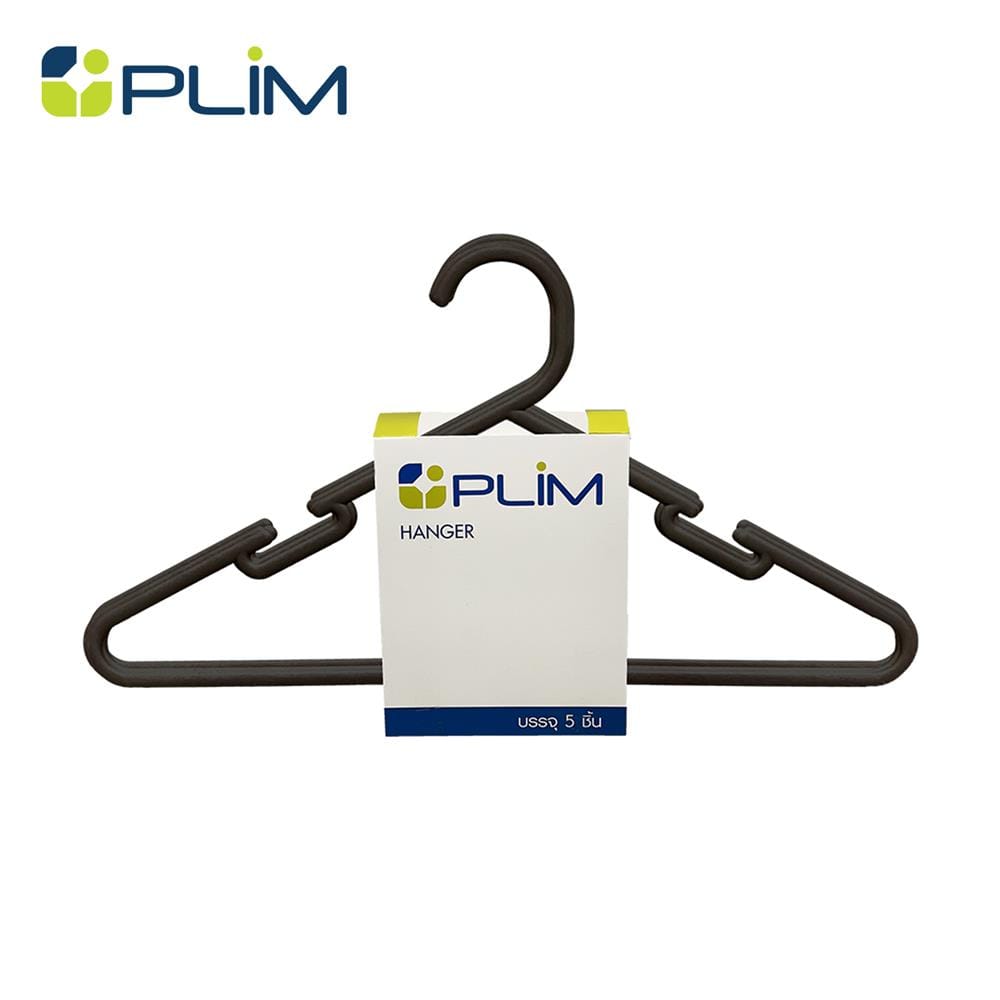 ไม้แขวนเสื้อ PLIM WATSON สีดำ แพ็ก 5 ชิ้น_1