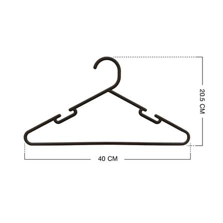 ไม้แขวนเสื้อ PLIM WATSON สีดำ แพ็ก 5 ชิ้น_5