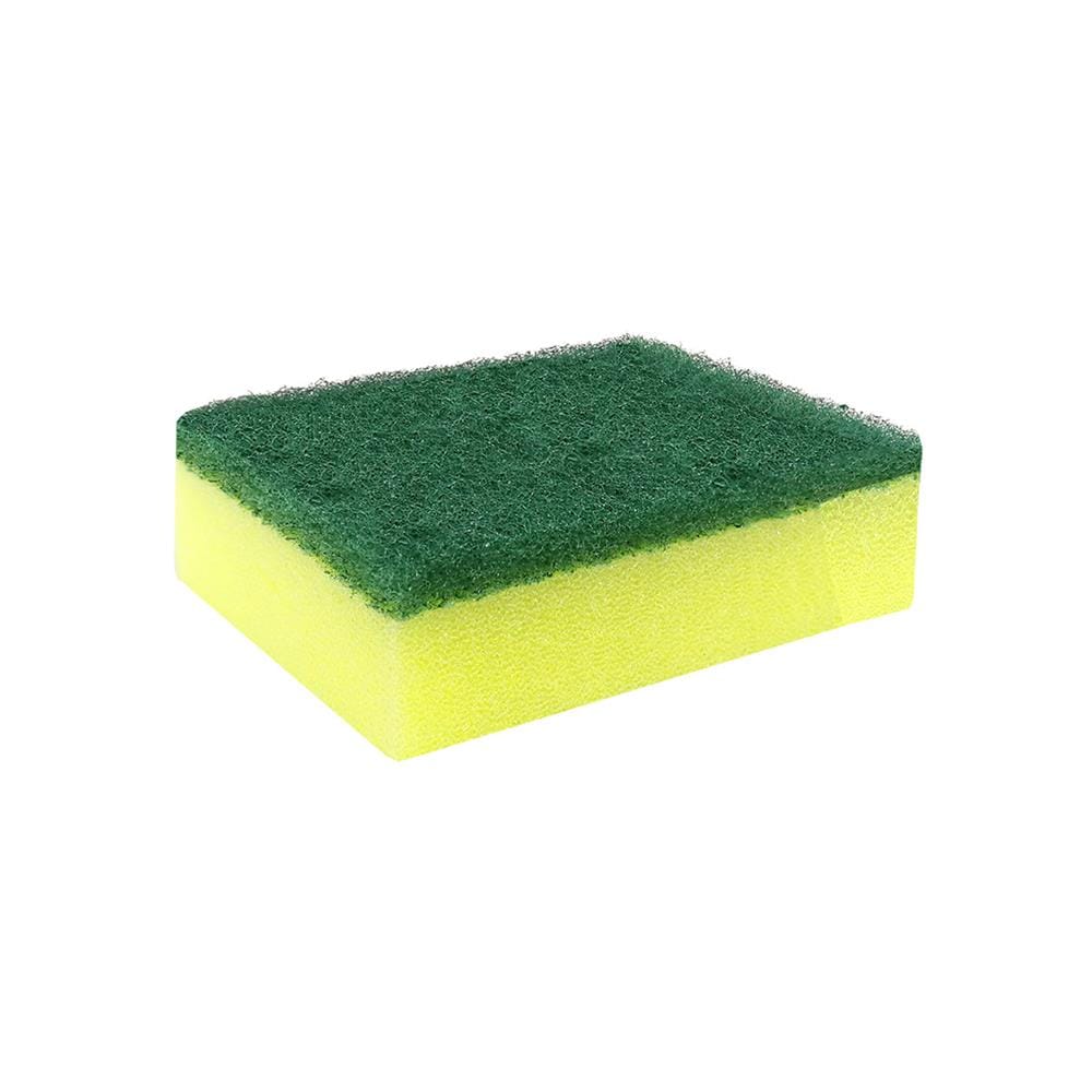 ฟองน้ำพร้อมใยขัด POLY-BRITE 367-6 7.5X3x10 ซม. แพ็ก 6 ชิ้น