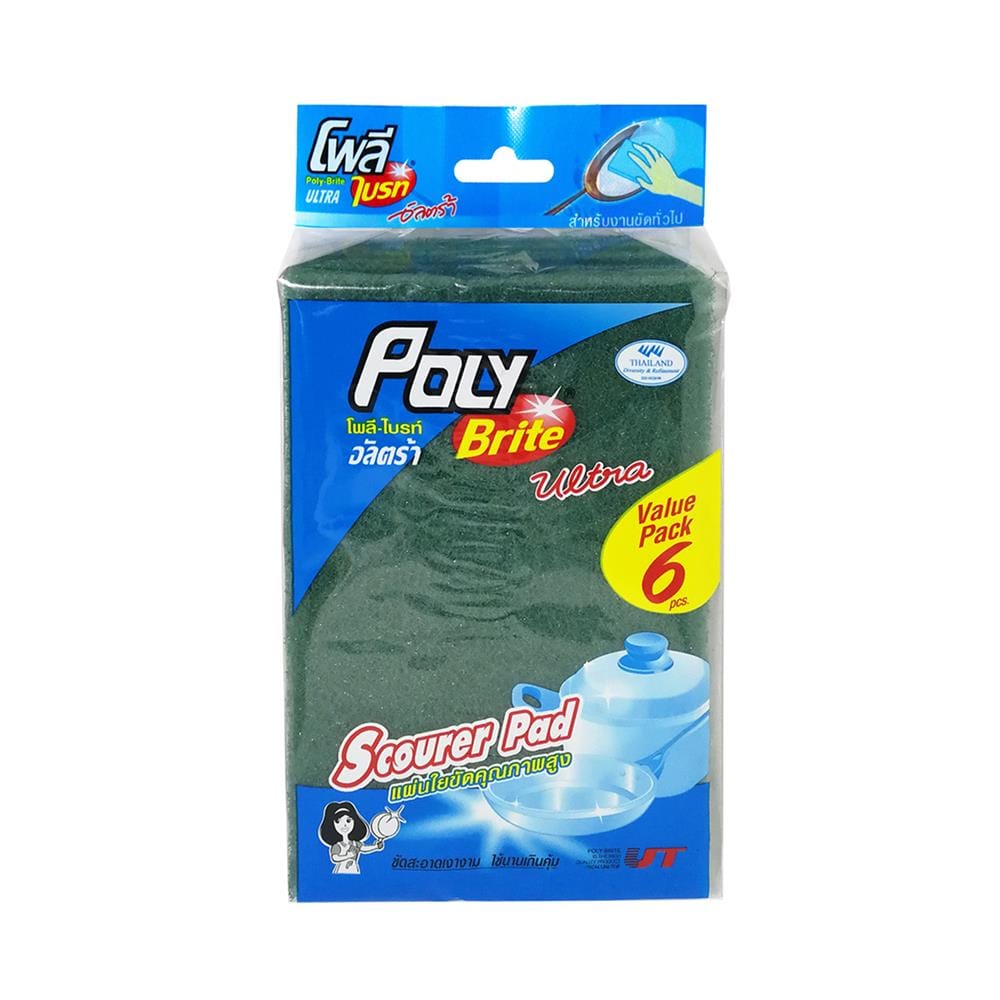 แผ่นใยขัด POLY-BRITE 567-6 10x1x15 ซม. แพ็ก 6 ชิ้น