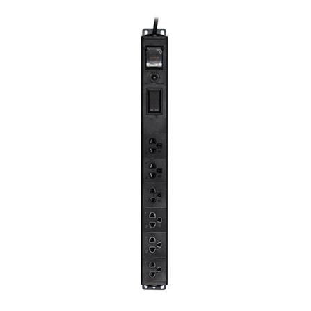 รางปลั๊กไฟตู้ RACK 6 ช่อง 1 สวิตซ์ GLINK GPDU-10K 2 ม. สีดำ_0