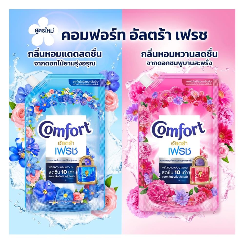 รีฟิลน้ำยาปรับผ้านุ่ม COMFORT ULTRA 2100 มล. ชมพู