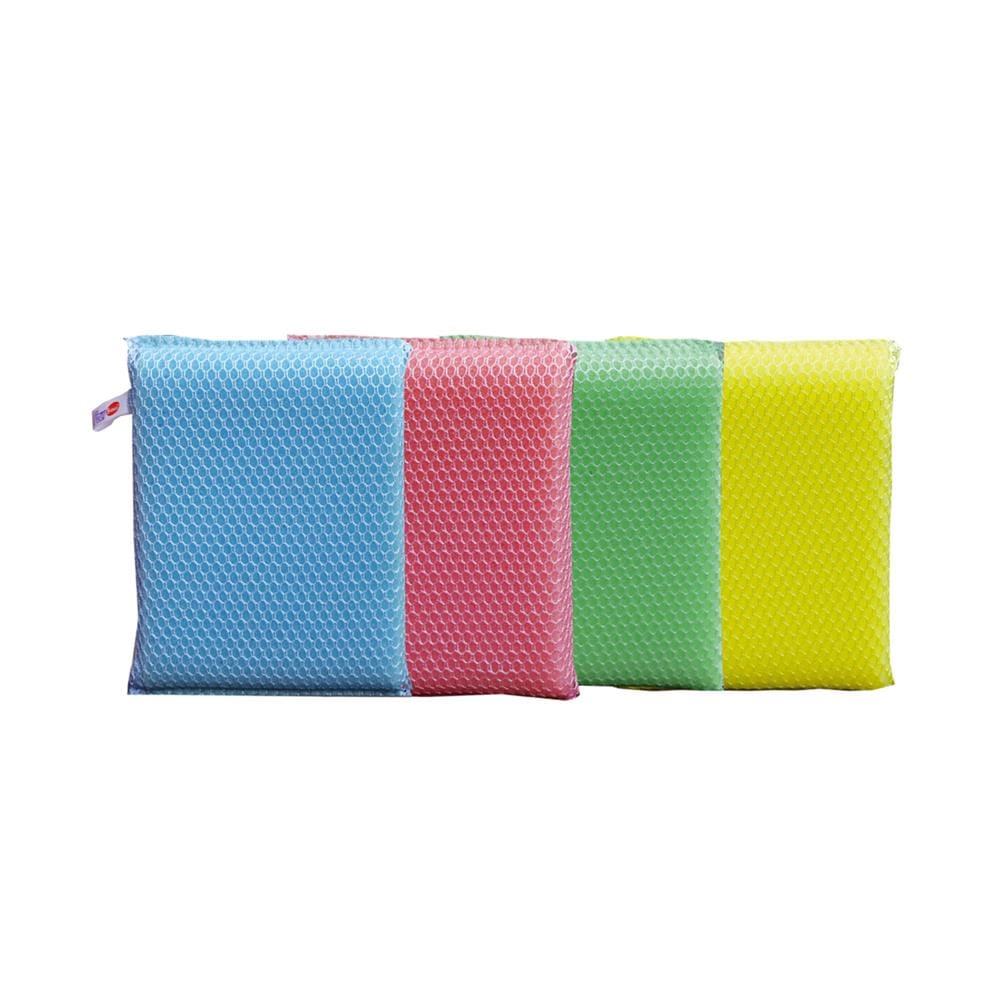 ฟองน้ำหุ้มตาข่าย POLY-BRITE 407-05 10x13x2 ซม. แพ็ก 12 ชิ้น