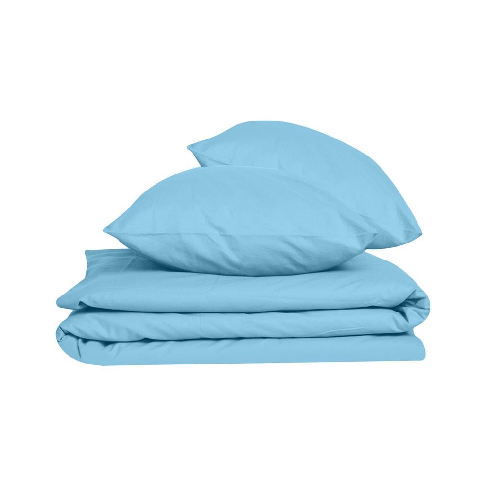 ชุดผ้าปูที่นอน 9.5 ฟุต 3 ชิ้น BED CLIP MICROTEX 14 นิ้ว สี BLUE