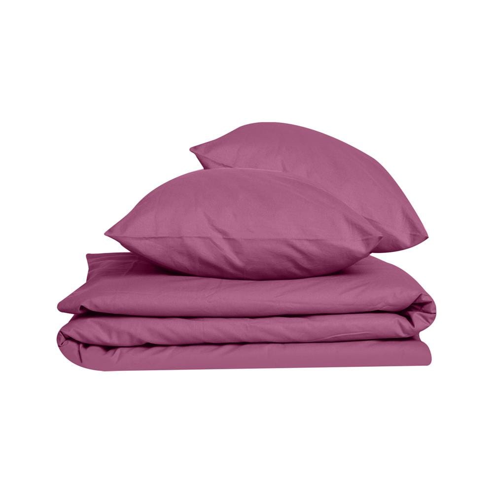 ชุดผ้าปูที่นอน 9.5 ฟุต 3 ชิ้น BED CLIP MICROTEX 14 นิ้ว สี DARK PINK