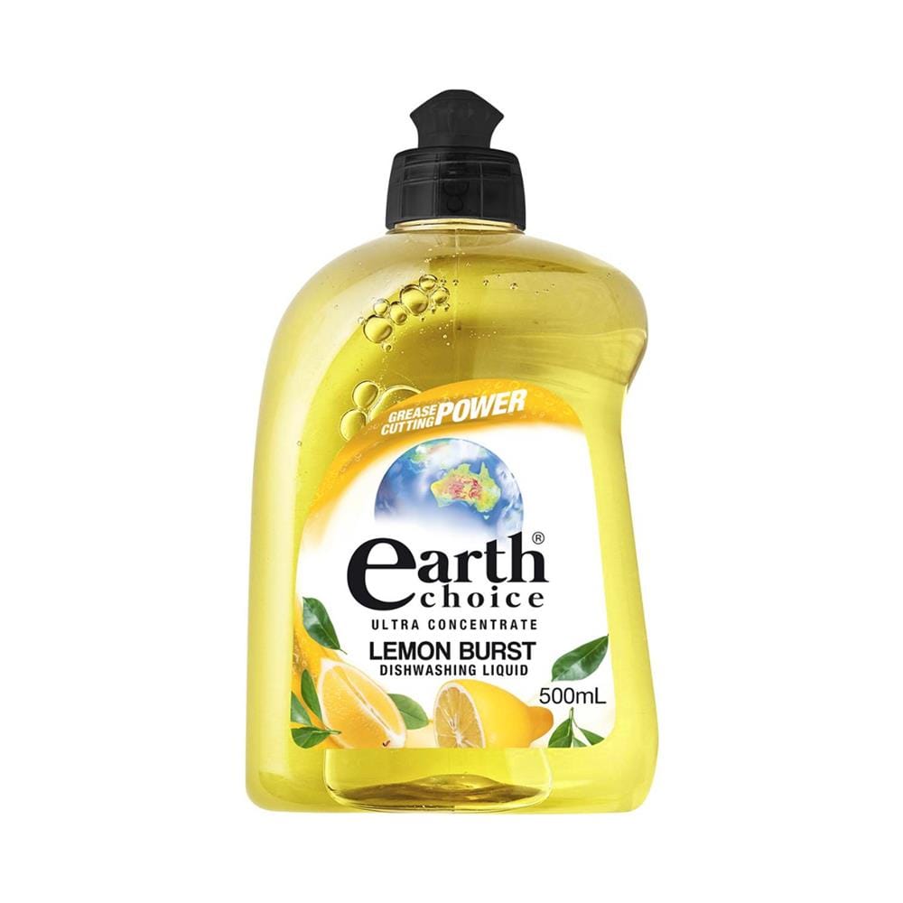 น้ำยาล้างจานสูตรเข้มข้น EARTH CHOICE 500 มล. LEMON BURST