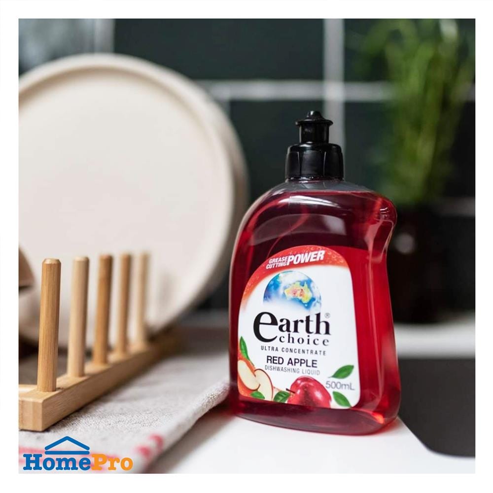 น้ำยาล้างจานสูตรเข้มข้น EARTH CHOICE 500 มล. RED APPLE
