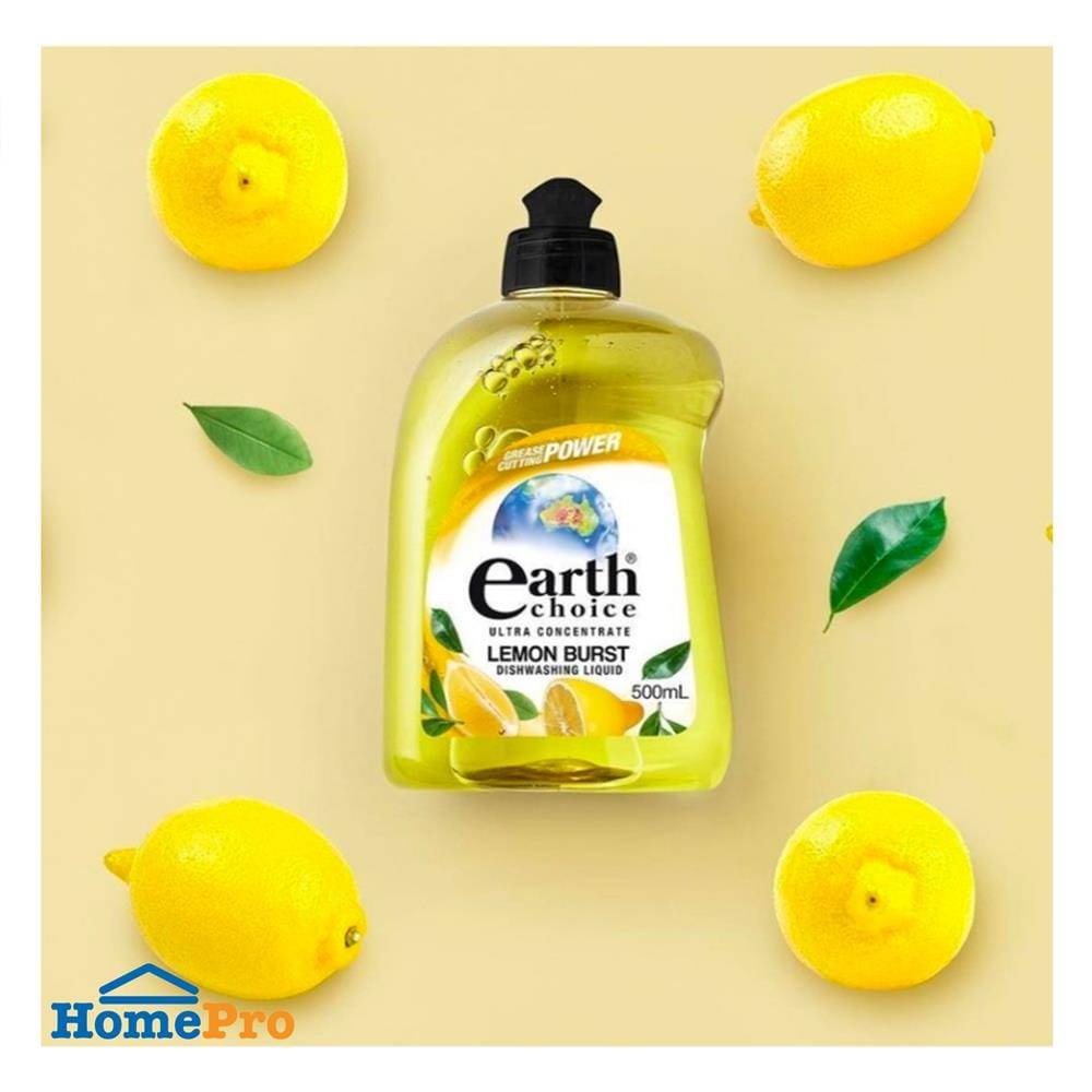 น้ำยาล้างจาน EARTH CHOICE 500 มล. กลิ่นเลมอนกราส แอนด์ จินเจอร์