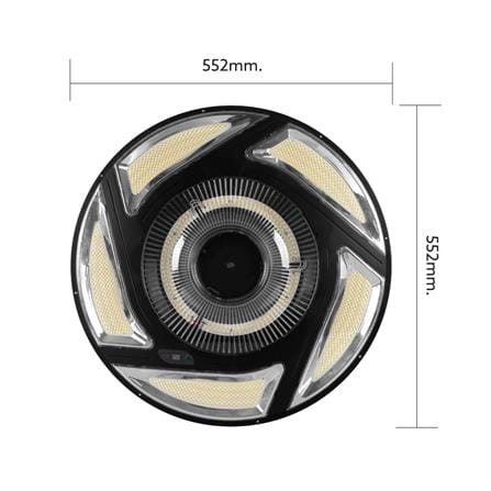 ไฟสนาม SOLAR LAMPTAN BRILUX 500 วัตต์ DAYLIGHT/COOL WHITE/WARM WHITE สีดำ_6