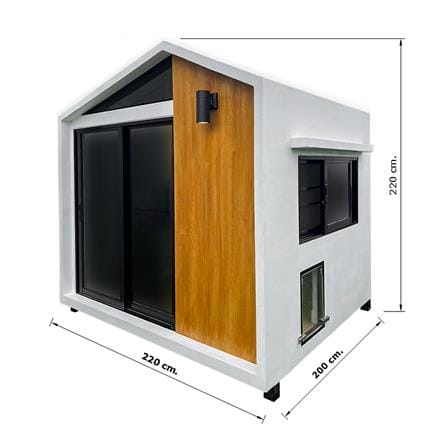 บ้านหมา บ้านแมว T.C. DOGHOUSE 11 NORDIC 200X220X220 ซม._3