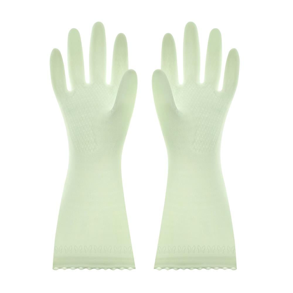 ถุงมือ PVC SHOWA SARATTO TOUCH SIZE L สีเขียวอ่อน