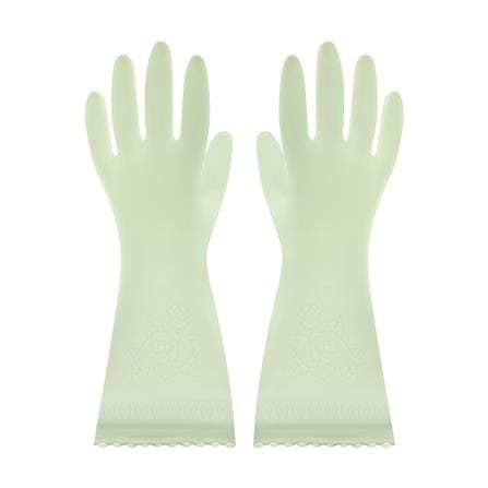 ถุงมือ PVC SHOWA SARATTO TOUCH SIZE L สีเขียวอ่อน_2