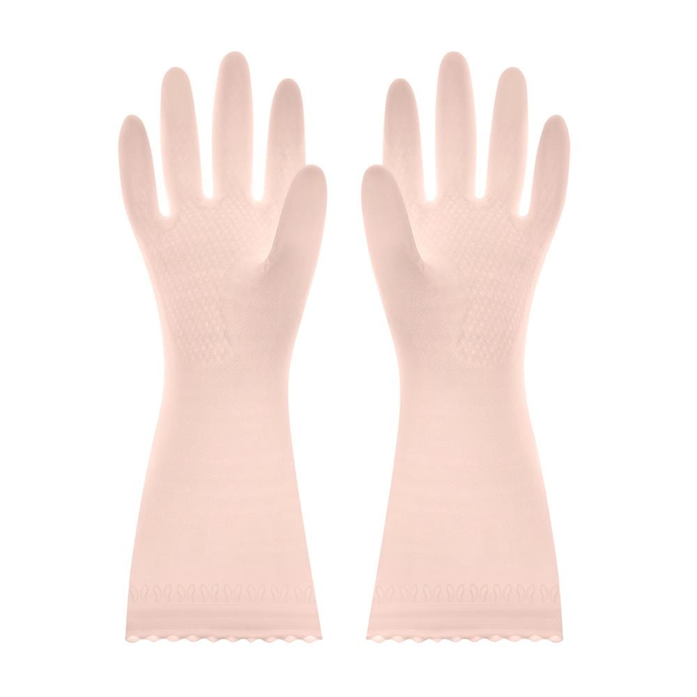 ถุงมือ PVC SHOWA SARATTO TOUCH SIZE S สีชมพูอ่อน