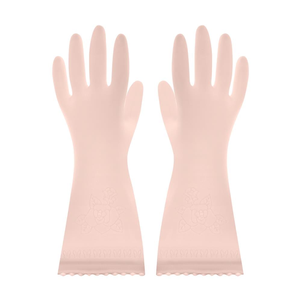 ถุงมือ PVC SHOWA SARATTO TOUCH SIZE S สีชมพูอ่อน