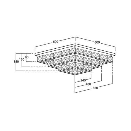 ไฟถาด LED LUMAX 01-A0213 65 วัตต์ DAYLIGHT/COOL WHITE/WARM WHITE สีเงิน 1 หัว_3