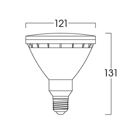 หลอด LED LUMAX MR16/PAR 13 วัตต์ WARM WHITE E27_5