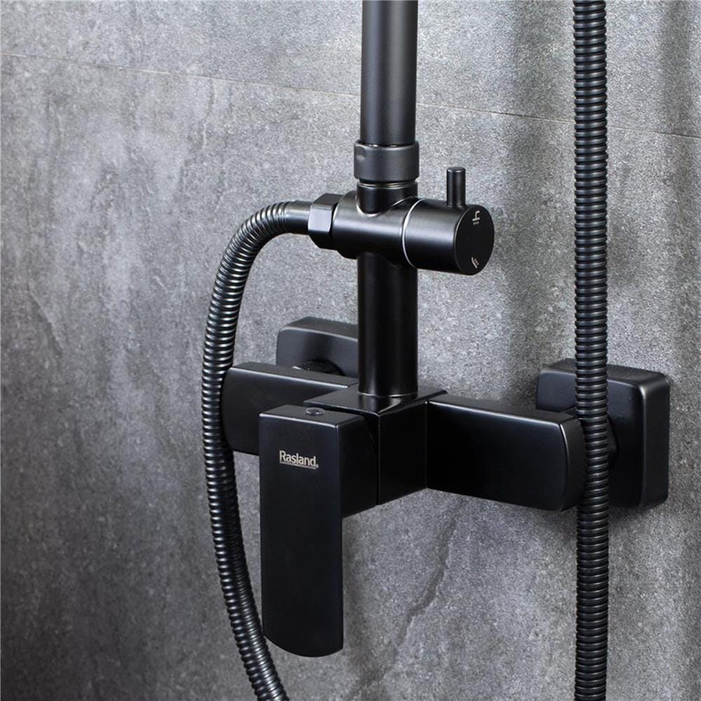 ฝักบัว RAIN SHOWER ผสม RASLAND RA F621-BLACK สีดำ