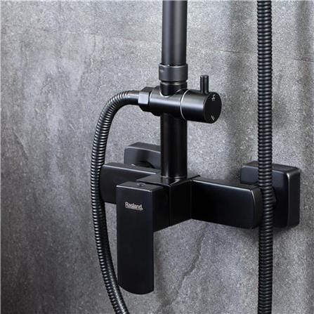 ฝักบัว RAIN SHOWER ผสม RASLAND RA F621-BLACK สีดำ_4