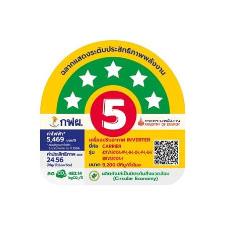 แอร์ผนัง CARRIER 42TVAB010AGI 9200 บีทียู อินเวอร์เตอร์_4