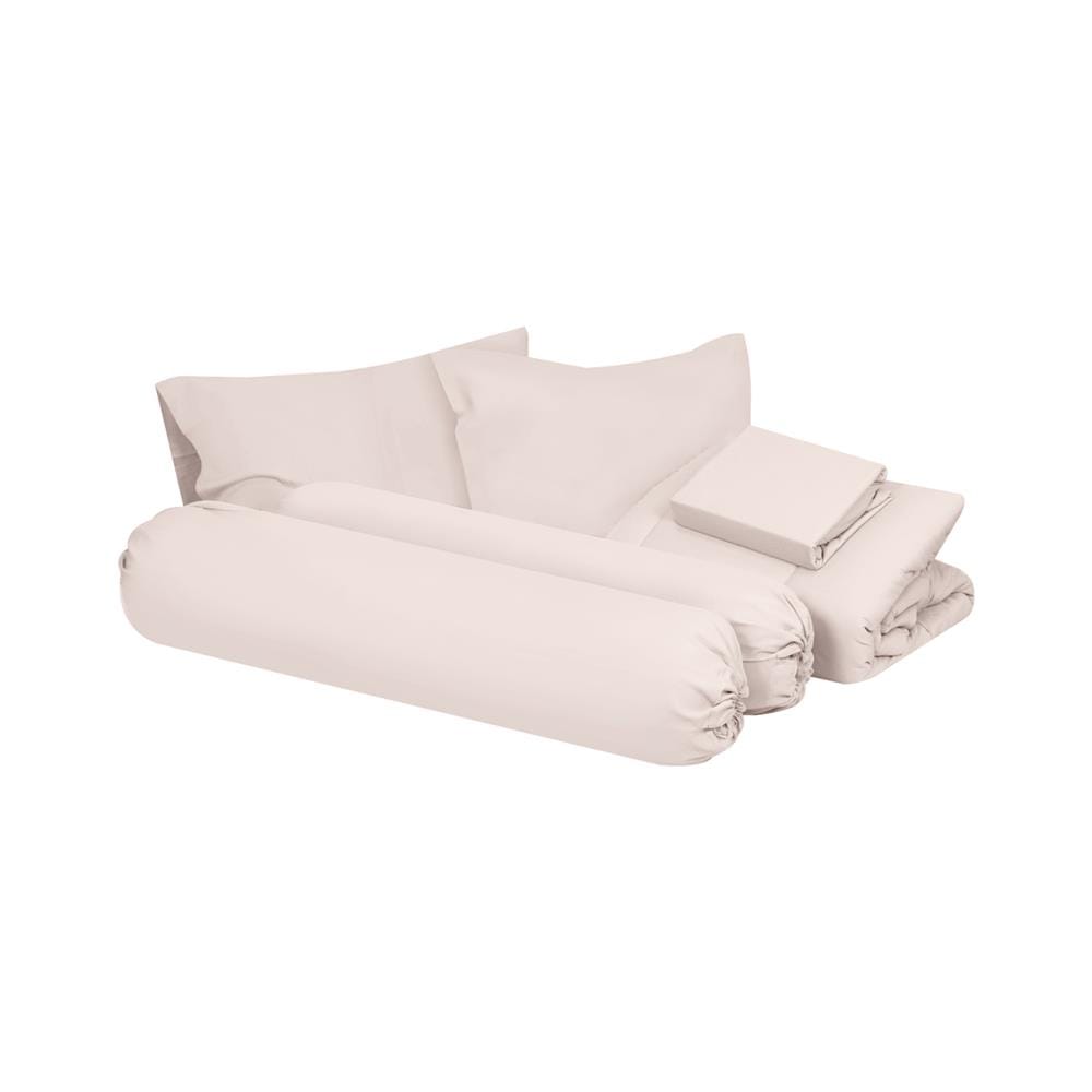 ชุดผ้าปูที่นอน 6 ฟุต 6 ชิ้น BENETTA ICY สี NUDE PINK