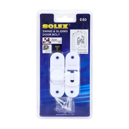 กลอนสับ SOLEX E80 3 นิ้ว สีขาว_1