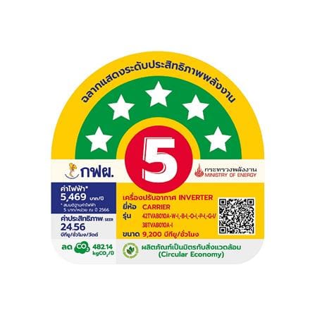 แอร์ผนัง CARRIER 42TVAB010AOI 9200 บีทียู อินเวอร์เตอร์_4