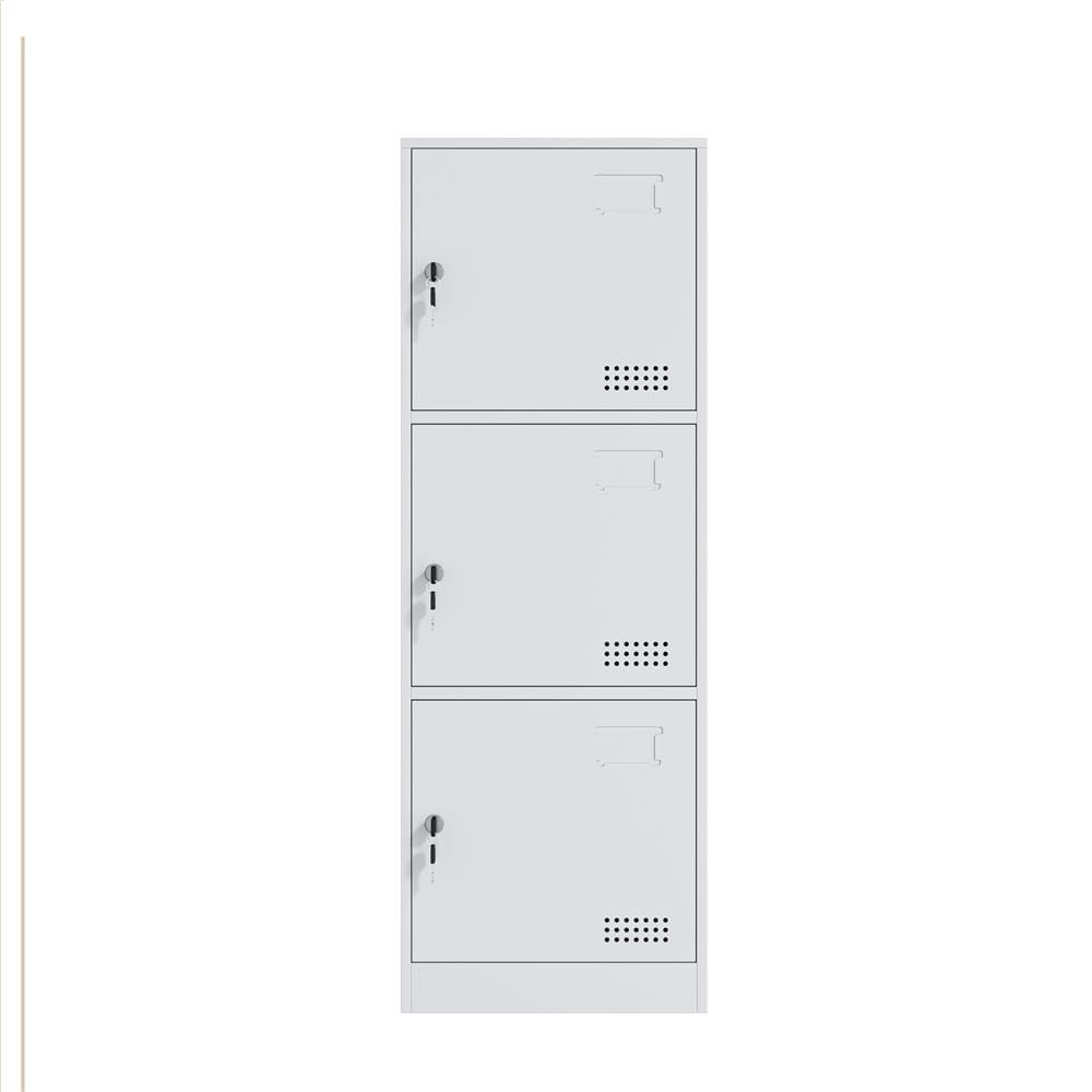 ตู้เหล็ก 3 บานเปิดทึบ FURDINI KULLEN FYD-BBY003 สีขาว