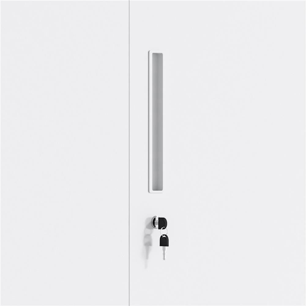 ตู้เหล็ก 2 บานเปิดทึบ FURDINI KULLEN FYD-W003 สีขาว