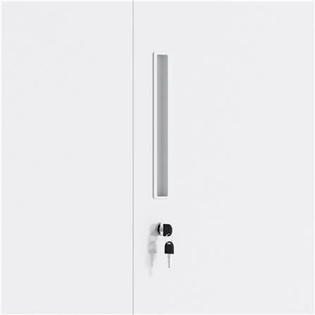 ตู้เหล็ก 2 บานเปิดทึบ FURDINI KULLEN FYD-W003 สีขาว_2